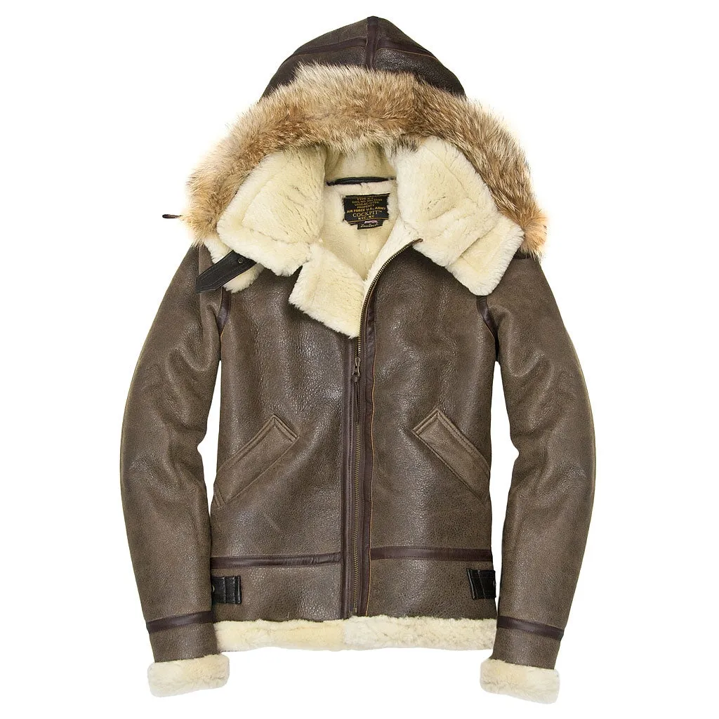 Women's Hooded Sheepskin Jacket W72N500