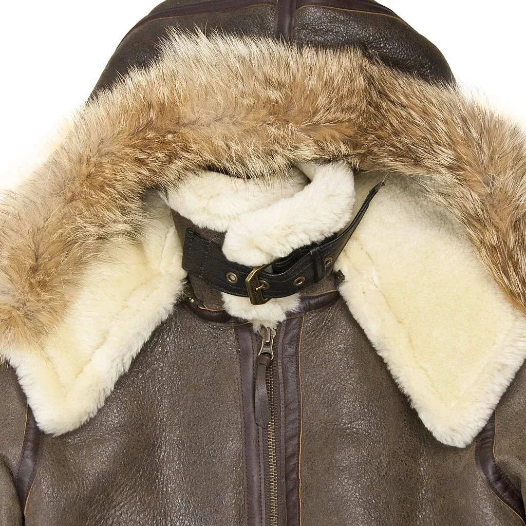 Women's Hooded Sheepskin Jacket W72N500