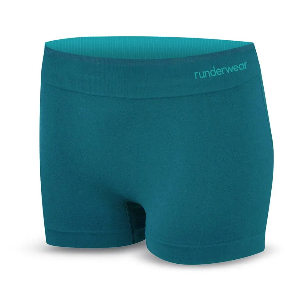 Women's Running Boy Short - Teal