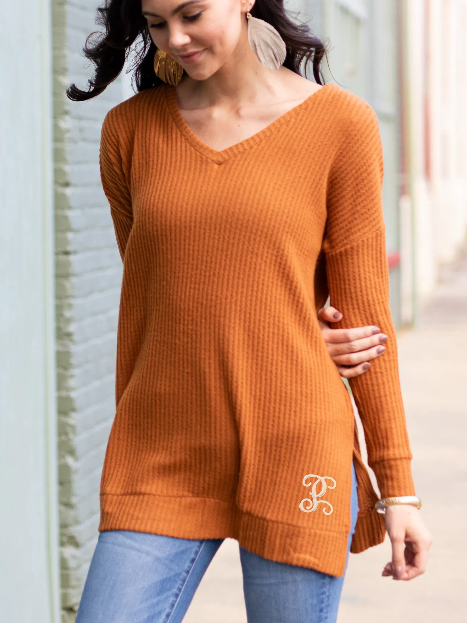 Yes You Need It V-Neck Sweater - Almond