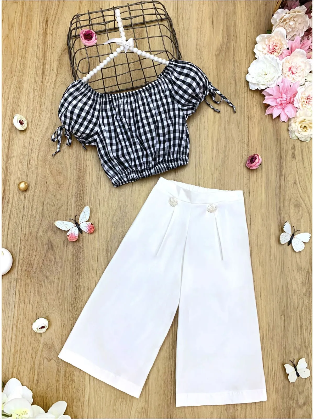 Yours Truly Wide Leg Pants Set