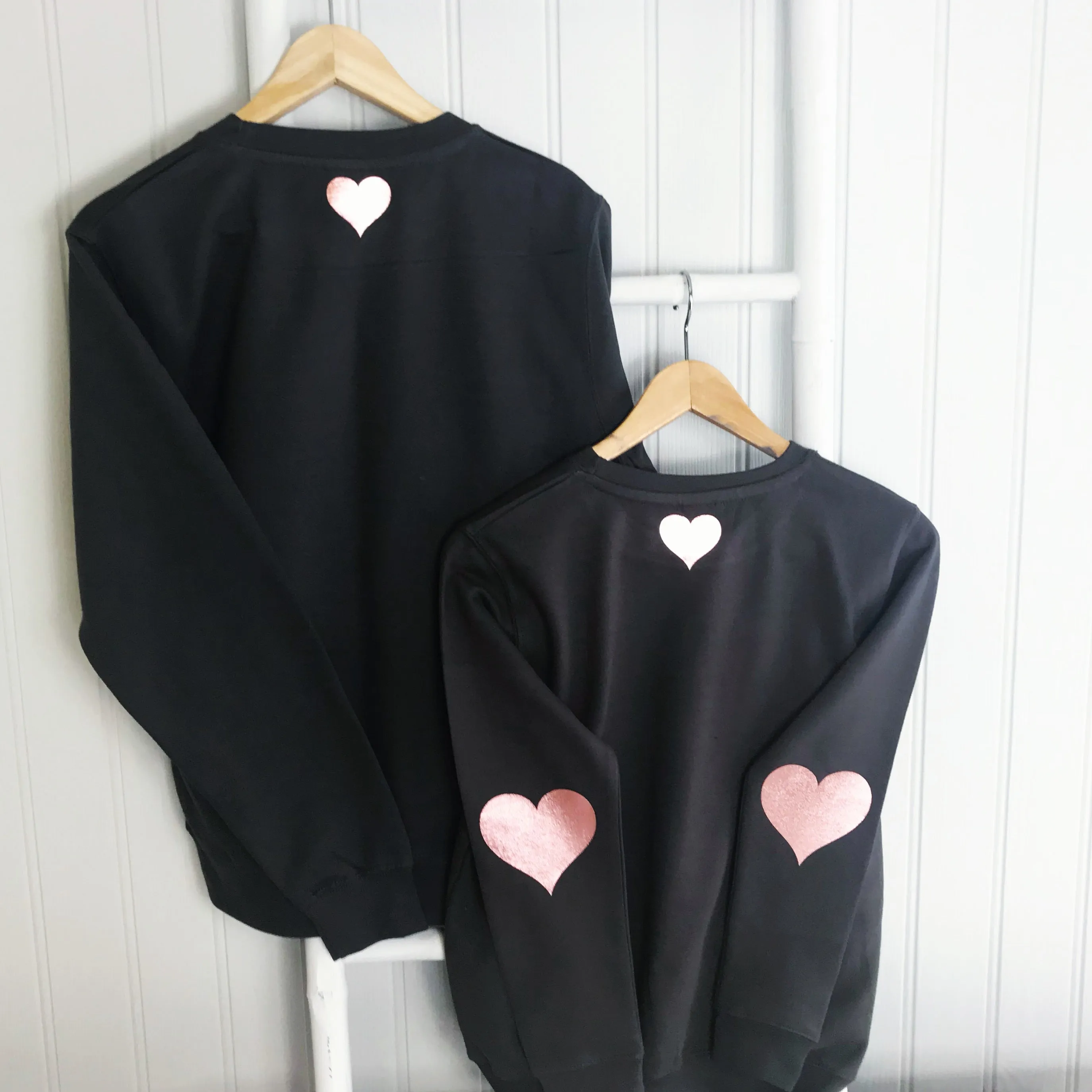 Yummy Mummy Mother's Day Rose Gold Star Design GIFT SET  Long Sleeve Sweatshirts - Charcoal Grey or Black